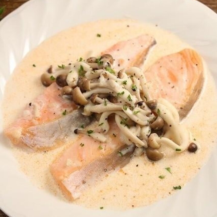 電子レンジで簡単に!レンジで簡単!銀鮭のクリーム煮